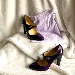 Jimmy Choo Eel Skin Mary Jane Heels